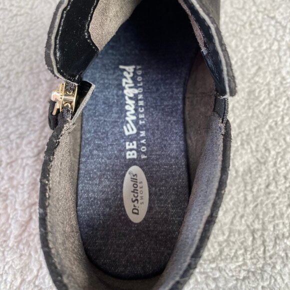 Dr Scholls Be Energized Rate Zip Bootie Black Sz 6.5 M - Picture 10 of 13